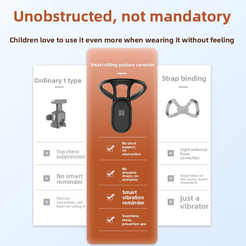 Posture Corrector with Vibration and LCD for Children